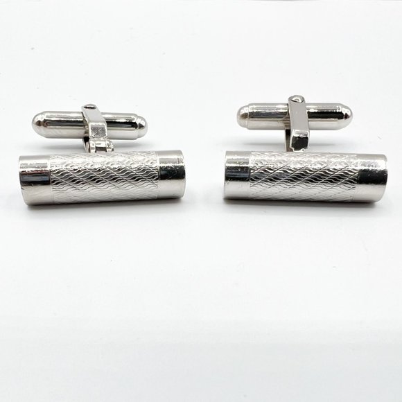 Silver Tone Cuff Links - Picture 2 of 2